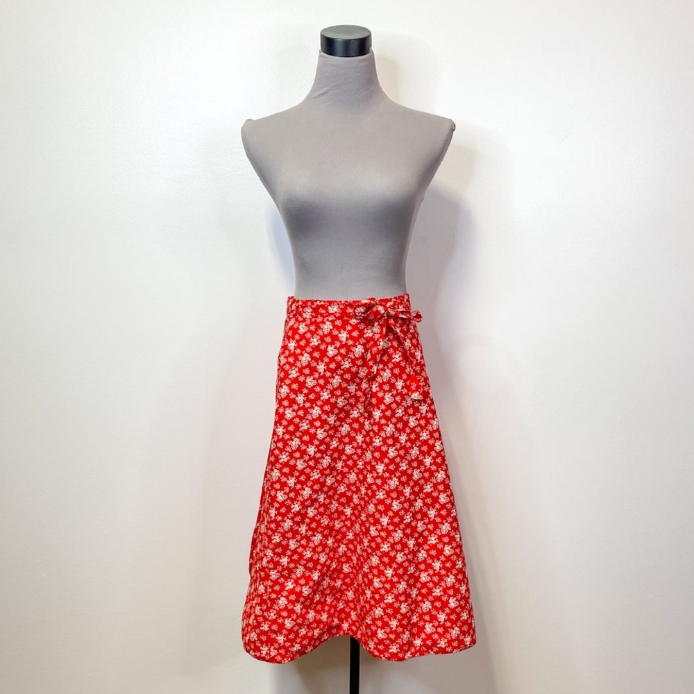 Vintage Reversible Wrap Skirt